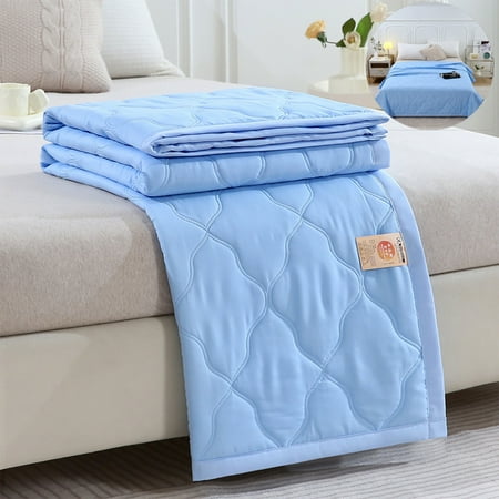 Cooling Blanket for Hot Sleepers Lightweight Summer Cold Thin Blankets for Sleeping, Hot Flashes Night Sweats, Soft Blanket for Bed,Throw Size,55.81×39.37in, Blue