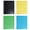 Black, Yellow, Green, Light Blue, variant on HOMEIORA Plastic Folders with Pockets and Prongs, 2 Pocket Plastic Folders with Prongs and Brads for School, Home, and Work, 4 Pack - Multicolor