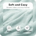 thumbnail image 7 of SUNNY HEAT Electric Heated Blanket Queen Size 84" x 90" Soft Flannel with 4 Levels Heating & 10Hs Auto off, Dual Controllers, Machine Washable, Spa Green, 7 of 7