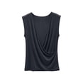 thumbnail image 2 of Yourumao Wrap Tank Tops for Women Ruched Cross Front V Neck Tanks Lightweight Solid Casual Camisoles Plus Size Blouse for Summer Lounge, 2 of 8