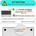 thumbnail image 2 of 2WIN2BUY Case for MacBook Air 13",2025-2022 M4 A3240 M3 A3113 M2 A2681 Hard Shell Case&Keyboard Skin Cover&Screen Protector,Crystal Clear, 2 of 9