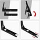 thumbnail image 3 of Wall mounted microwave oven holder, 304 stainless steel, with hook, foldable and telescopic, max load 40kg, silver., 3 of 5