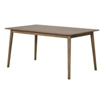 Baylee Rectangular Dining Table-Straight Legs-60 Inch Walnut Wood