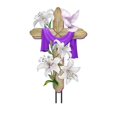 thumbnail image 3 of Briarwood Lane Easter Lily Cross Metal Art, 3 of 3