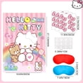 thumbnail image 6 of Pin The Bow on Hello Kitty Party Game, Hello Kitty Birthday Party Game Set - Hello Kitty Game Poster & Hello Kitty Party Game Eye Mask etc. Hello Kitty Birthday Decoration Supplies, 6 of 8