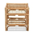 thumbnail image 3 of Baxton Studio Rose Modern Bohemian Natural Brown Rattan End Table, 3 of 6