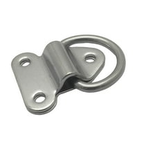 Folding Deck Pad Eyes Tie Down Cleat Lashing D Handle Universal Stainless Steel Marine Grade Tie Down Point Anchor for Marine Boat