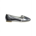 thumbnail image 2 of Kensie Girl Little Kids Ballerinas Flats , Silver Met, 4, 2 of 8