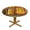 African, variant on Bird Fitted Tablecloth Round with Elastic Edged, Waterproof Wipe Clean Table Cover for Outdoor Indoor Patio Kitchen - Fits Tables 40" to 44" Diameter