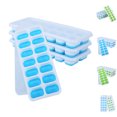 thumbnail image 4 of Silicone Hielo Cubo Bandeja Molde Tapa Clara Helado Maker Molds Moldes Placa De Hielo Beber Herramientas De Verano Para El Hogar 4 Unids / Set Fourone JJ24607, 4 of 7