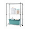 thumbnail image 4 of TRINITY BASICS® 3-Tier NSF 23.2"x13.4"x35.6" Wire Shelving Rack (2 Pack) - Chrome, 4 of 14