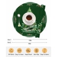 thumbnail image 6 of 15 Inch Round Placemats Set of 6, Green Christmas Tree Non Slip Heat Insulation PP Table Mats, Snowflake Xmas Botanical Berry Washable Place Mats for Kitchen Dining Party Table Decor, 6 of 7