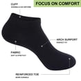 thumbnail image 4 of IKIBVTY 10 Pairs Womens Ankle Cotton Socks Low Cut Thin Short Breathable Sport Casual Socks, 4 of 9