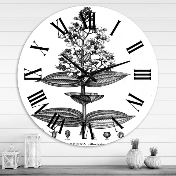 Designart 1 in Quartz Traditional Wall Clock