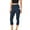 Navy, variant on BLVB High Waisted Yoga Pants for Women with Pockets Capri Leggings for Women Stretch Workout Cropped Tights for Women