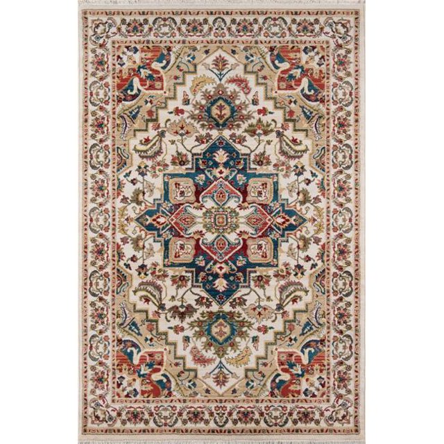 Momeni LENOXLE-01IVY3353 Lenox Traditional Area Rug, Ivory - 3 ft. 3 in. x 5 ft. 3 in. Rectangle