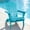 Turquoise Blue, variant on CQSXDA Classic Wooden Adirondack Lounge Chair in Natural Finish Embossed Grain Design with Folding Feature for Gardens and Patios, White