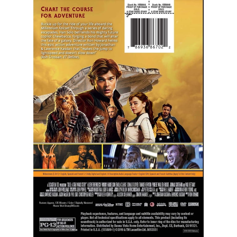 Solo: A Star Wars Story (DVD) - Walmart.com
