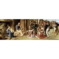 thumbnail image 2 of Giorgione, Giorgio 18x9 White Modern Wood Framed Museum Art Print Titled - Adoration of The Magi, 2 of 4