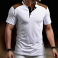 thumbnail image 2 of Posijego Mens Short Sleeve Crewneck Shirts Lightweight Casual Slim Basic Tee Stretch Summer Shirts for Men, 2 of 4