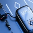 thumbnail image 2 of Black Cordless Portable Air Compressor with 1800mAh Battery - 130PSI Max Inflation, Digital Pressure Detection for Cars, Motorcycles, Bikes & E-Vehicles - Auto-Shutoff Function & USB Charging Power, 2 of 6