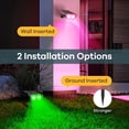 thumbnail image 4 of Luces solares para exteriores Linkind RGB que cambian de color, paquete de 6 unidades, IP67, 4 of 8