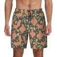 thumbnail image 3 of Uemuo Squirrel And Nuts Pattern Mens Swim Trunks Quick Dry Board Shorts with Mesh Lining, Stretch Beach Shorts Quick Dry No-Chafing Board Shorts-X-Large, 3 of 9