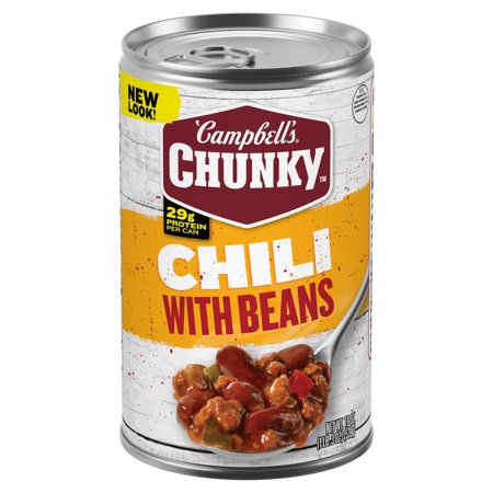 Campbells Chunky Chili With Beans, 19 Oz Can Packaging May Vary - Pack of 3