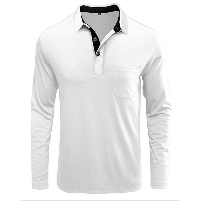 Aimik Hanes Mature Man Polo Shirt Men's Casual Polo Shirts Classic