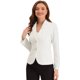thumbnail image 1 of ChaqueDe Traje De ChaqueElástiCon Cuello De SolaPaOficiDe Trabajo PaMujer Blanco L, 1 of 6
