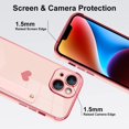 thumbnail image 3 of Designed for iPhone 14 Plus Case Pink Love Hearts Design for Women Girl Men, Luxury Plating with Strap Stand Full Camera Lens Protection Bumper for iPhone 14 Plus 6.7", 3 of 12