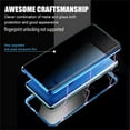 thumbnail image 3 of Privacy Magnetic Case for Samsung Galaxy S22 Ultra, Dteck Magnetic Adsorption Privacy Screen Protector Double Sided Tempered Glass Metal Bumper Frame Anti-Peeping Phone Case Anti-Spy Cover,Black, 3 of 5