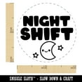 thumbnail image 2 of Night Shift Work Schedule Self-Inking Rubber Stamp Ink Stamper - Lime Green Ink - Mini 1/2 Inch, 2 of 7