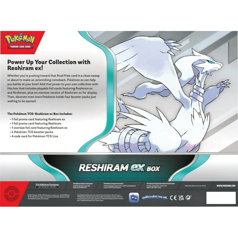 Pokmon Trading Card Game Reshiram ex Box Pokmon Trading Card Game Reshiram ex Box