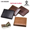 thumbnail image 5 of Microseven Genuine Leather Minimalist Bifold Wallets For Men RFID Blocking Slim Mens Wallet, 5 of 5