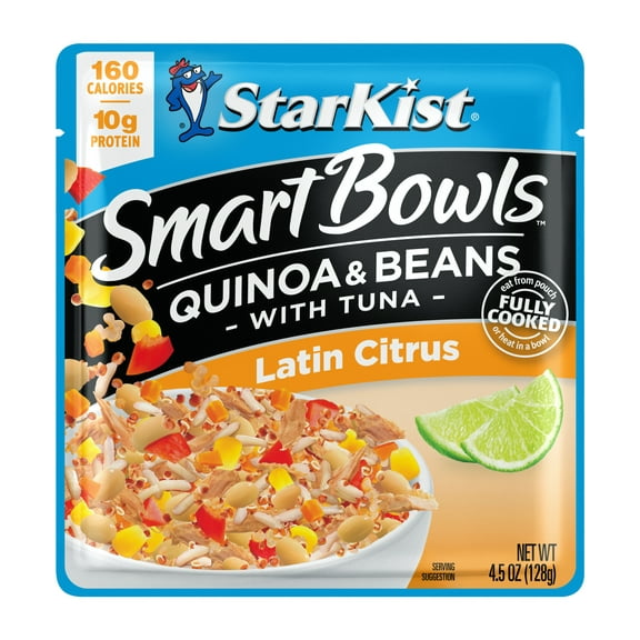 StarKist Smart Bowls Tuna Quinoa & Beans Latin Citrus, 4.5 oz Pouch