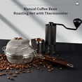 thumbnail image 2 of Stainless Steel Coffee Roaster with Thermometer, Home Use, Open Fire Compatible, Wire Mesh Coffee Bean Roasting Net, 2 of 6