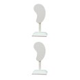 thumbnail image 2 of kurtrusly Earring Display Stand Muti-purpose Ear-Shape Organizer Bedroom Decor Holder beige PU 2Set, 2 of 6