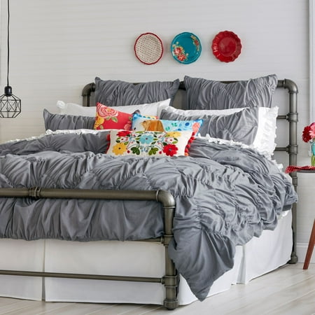 The Pioneer Woman Pw9774021722 37 Ruched Chevron Comforter King
