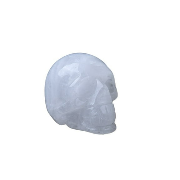 Natural Gemstone Skull Collection  Handcrafted Crystal Skulls in Various Colors for Home Décor, Meditation, or Gift