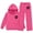 Hot Pink, variant on Auroural Girls Hoodies Girls Sweatpants Wide Leg Winter Printed Hooded Sweatshirt Wide-Leg Pants Casual Warmth Two-Piece Set