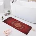 thumbnail image 7 of Coolnut Mandala Red Bath Mat, Dry Quickly Non Slip Absorbent Bath Rug, Soft Living Room Bedroom Home Floor Mats, Bath Mats for Bathroom, Tub and Shower 20" x 39" Home Decor, 7 of 7