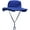 Blue, variant on Womens UPF50+ Cotton Wide Brim Sun Hat with Strap Ladies Summer Floppy Hats Packable Women Washed Fringes Bucket Hat