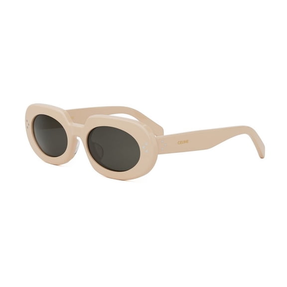 Celine CL40276U 25A 54mm Oval Sunglasses Women's Shiny Ivory