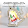 thumbnail image 3 of Advancent Accesorio de decoración de árbol de Navidad, iluminación artesanal de pequeña, colgante de Navidad, diseño de escena, colgante, Kits de decoración para fiestas Campana Advancent HA068050-02, 3 of 6