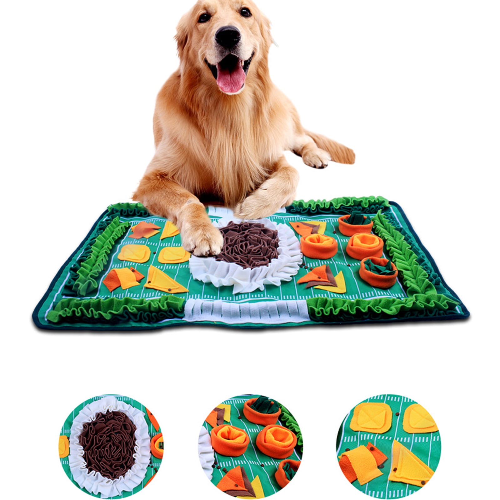 Interactively Scent Sniffing Puzzle Mats Machine Washable Enrichment Smell Mats for Dog and Cats Mental Stimulation
