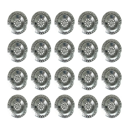

ELENXS 20 PCS Kitchen Sink Strainer Hardware Filtration Device Stainless Steel Drain Stopper Drainage Accessory Sinks Hole Filter
