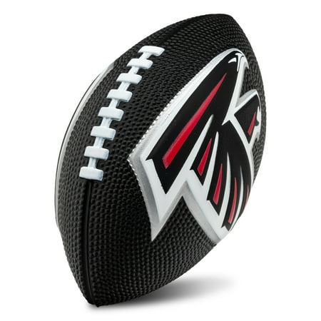 Franklin Sports NFL Atlanta Falcons Football - Kids Foam Football - Soft Football - Mini Size - Perfect for Gameday - 8.5" 3D logos!