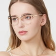 thumbnail image 2 of Gafas de moda con forma de ojo de gato, gafas de moda ultraligeras, gafas retro que cambian de color, gafas antiluz azul, gafas de metal que cambian de color, 2 of 4
