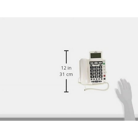 CSCSC600ER na 1-Handset Landline Telephone, White